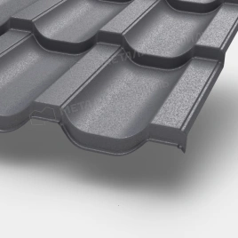 Металлочерепица МП Трамонтана-SL (VALORI-20-Grey-0.5)