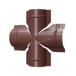 Четверник для круглого конька R110 (PURETAN-20-RR32-0.5)