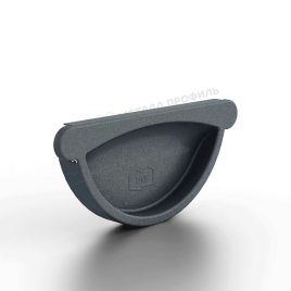 Заглушка желоба МЕТАЛЛ ПРОФИЛЬ Foramina Freeze D125 Grey