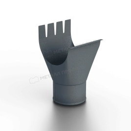 Воронка выпускная D125/100 Foramina Freeze (FRZ_D-01-Grey\Grey-0.6)