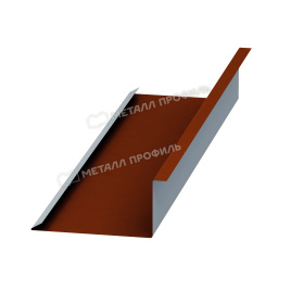 Планка примыкания нижняя 250х122х2000 (AGNETA-20-Copper\Copper-0.5)