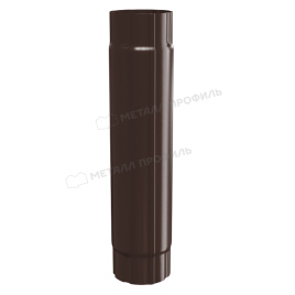 Труба соединительная МЕТАЛЛ ПРОФИЛЬ GRANDSYSTEM D90х1000 Ral 8017