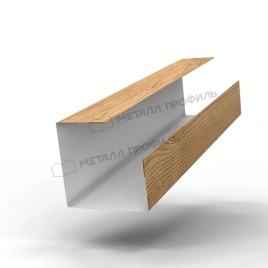 Планка угла внутреннего сборная нижняя Woodstock 50х30х2000 (ECOSTEEL_MA-01-Сосна-0.5)