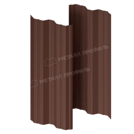 Штакетник металлический МП М-111-Т (ПЭ-01-8017\Color-0.4)