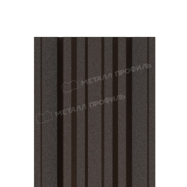 Штакетник металлический МЕТАЛЛ ПРОФИЛЬ TRAPEZE-T 16,5х118 (VALORI-20-DarkBrown-0.5)