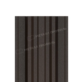 Штакетник металлический МП TRAPEZE-T 16,5х118 (VALORI-20-DarkBrown-0.5)