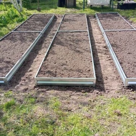 Грядка садовая "ТИМЕР" Люкс 3000х1000х0,5 мм. цинк