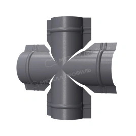 Четверник для круглого конька R110 (VALORI-20-Grey-0.5)