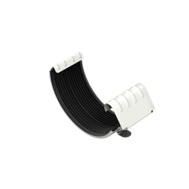 Соединитель желоба МЕТАЛЛ ПРОФИЛЬ Foramina PUR D125 Ral 9010