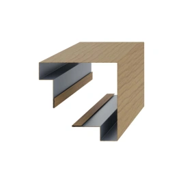 Планка угла наружного сборная верхняя 3D Woodstock 83х30х3000 (ECOSTEEL_MA-01-Сосна-0.5)