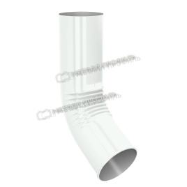 Колено сливное МЕТАЛЛ ПРОФИЛЬ ПРОЕКТ D150 Ral 9003