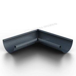 Угол желоба внутренний МЕТАЛЛ ПРОФИЛЬ Foramina Freeze D125 Grey