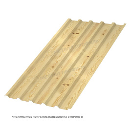 Профлист МЕТАЛЛ ПРОФИЛЬ МП-35x1035-A (ECOSTEEL-01-Сосна-0,5)