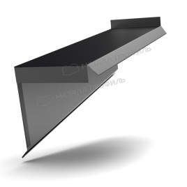Планка сегментная торцевая левая 400 мм (PURMAN-20-9005-0.5)