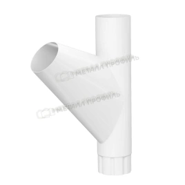 Тройник трубы Foramina PUR D100 (PUR_Д-01-9010\9010-0.5)