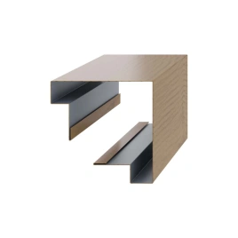 Планка угла наружного сборная верхняя 3D Woodstock 83х30х3000 (ECOSTEEL-01-Сосна-0.5)