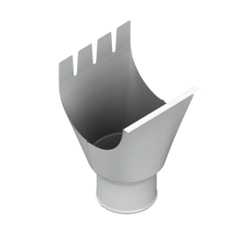 Воронка выпускная МЕТАЛЛ ПРОФИЛЬ GS lite D125/90 Ral 9003