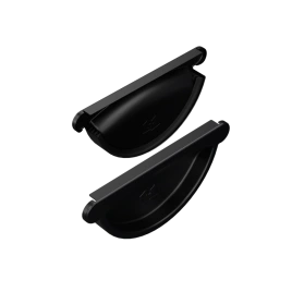 Заглушка желоба МЕТАЛЛ ПРОФИЛЬ PURMAN BLACK EDITION D125 Ral 9005