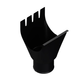 Воронка выпускная МЕТАЛЛ ПРОФИЛЬ PURMAN BLACK EDITION D125/100 Ral 9005