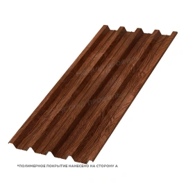 Профилированный лист Н-60х845-B (ECOSTEEL-01-МореныйДуб-0,5)