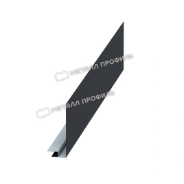 Планка карнизного свеса сложная 250х50х3000 (VALORI-20-Grey-0.5)