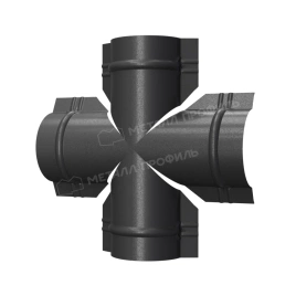 Четверник для круглого конька R110 (VALORI-20-DarkGrey-0.5)