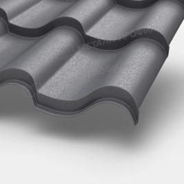 Металлочерепица МП Монтерроса-S (VALORI-20-Grey-0.5)
