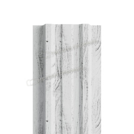 Штакетник металлический МЕТАЛЛ ПРОФИЛЬ LАNE-T 16,5х99 (ECOSTEEL_MA-01-Беленый Дуб-0.5)