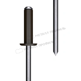 Заклепка 3,2х8 комбинированная (коричневая)