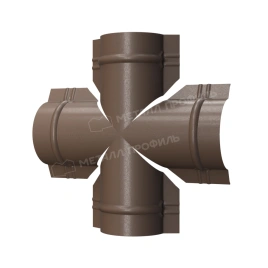 Четверник для круглого конька R110 (VALORI-20-OxiBеige-0.5)