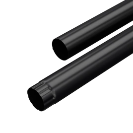 Труба водосточная МЕТАЛЛ ПРОФИЛЬ PURMAN BLACK EDITION D100х3000 Ral 9005