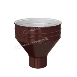 Воронка водосборная МЕТАЛЛ ПРОФИЛЬ ПРОЕКТ D350х150 Ral 8017