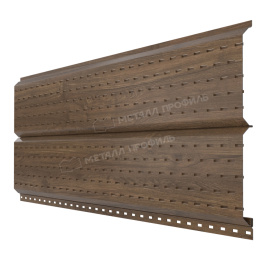 Софит МЕТАЛЛ ПРОФИЛЬ Lбрус-15х240 (ECOSTEEL_MA-12-Античный Дуб-0.45)