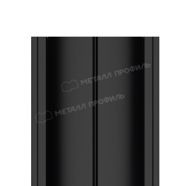 Штакетник металлический МЕТАЛЛ ПРОФИЛЬ ELLIPSE-T 19х126 (PURMAN-20-9005-0.5)