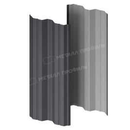 Штакетник металлический МЕТАЛЛ ПРОФИЛЬ М-111-Т (VALORI-20-Grey-0.5)
