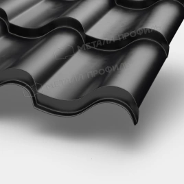 Металлочерепица МП Монтерроса-SL (PURMAN-20-9005-0.5)