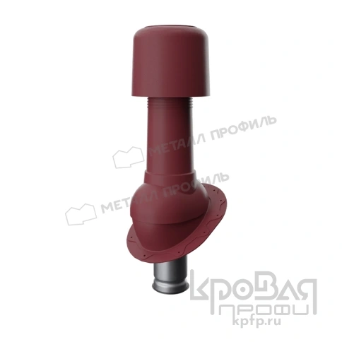 Выход вентиляции изолированный MAXI TURBO 125/160 Плоская кровля (красный) фото 1