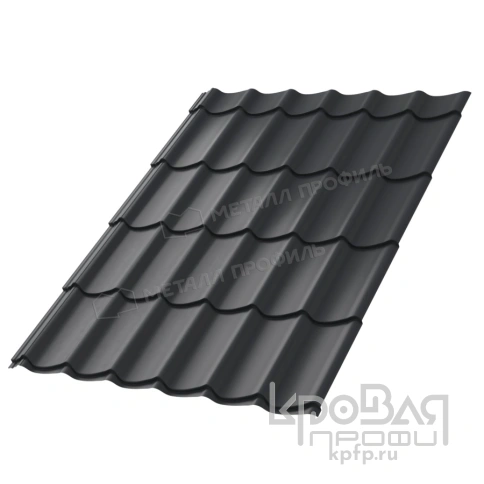 Металлочерепица МЕТАЛЛ ПРОФИЛЬ Ламонтерра-XL NormanMP (ПЭ-01-7024-0.5) фото 2