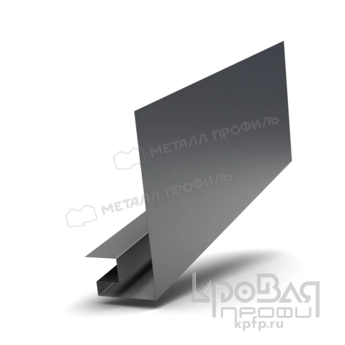 Планка откоса сложная 3D 245х75х2000 NormanMP (ПЭ-01-7024-0.5) фото 1