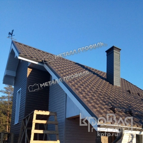 Металлочерепица МП Монтерроса-SL (VikingMP E-20-7024-0.5) фото 7