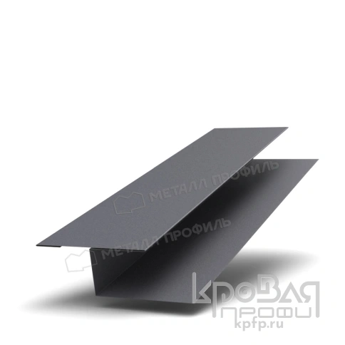 Планка стыковочная универсальная 50х18х3000 (VALORI-20-Grey-0.5) фото 1