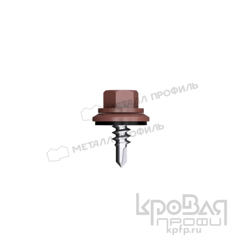 Саморез 4,8х19 ROOFRetail RR32 (темно-коричневый) фото 1