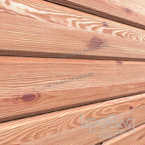 Сайдинг МЕТАЛЛ ПРОФИЛЬ Lбрус-15х240 (ECOSTEEL_T-12-Золотой Орех-0.45) фото 4