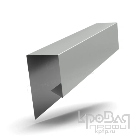 Планка завершающая сложная 30х25х3000 NormanMP (ПЭ-01-9003-0.5) фото 1