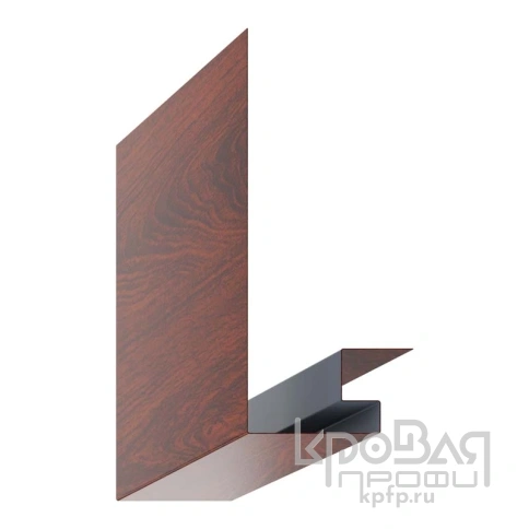 Планка откоса сложная 3D 245х75х2000 (ECOSTEEL-01-МореныйДуб-0.5) фото 1