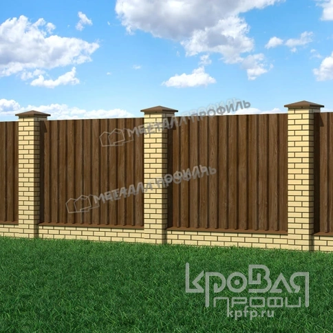 Профилированный лист МП-35х1035-B (ECOSTEEL_MA-01-МореныйДуб-0,5) фото 3