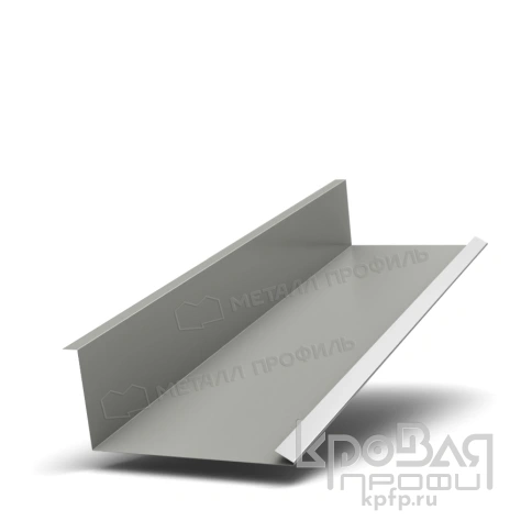 Планка примыкания нижняя 250х122х2000 NormanMP (ПЭ-01-9002-0.5) фото 1