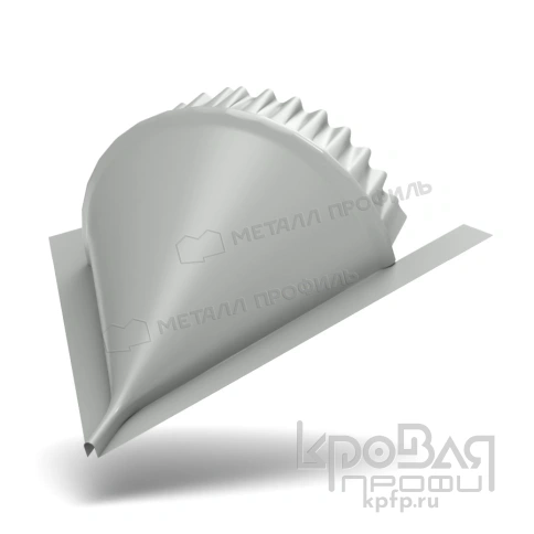 Заглушка конька круглого конусная NormanMP (ПЭ-01-9003-0.5) фото 1