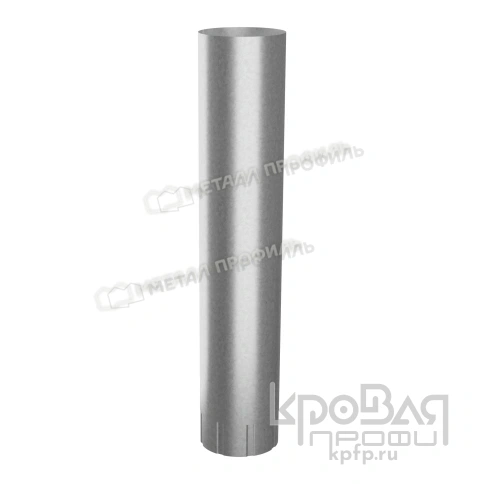 Труба водосточная МЕТАЛЛ ПРОФИЛЬ ПРОЕКТ D150х1000 Цинк фото 2