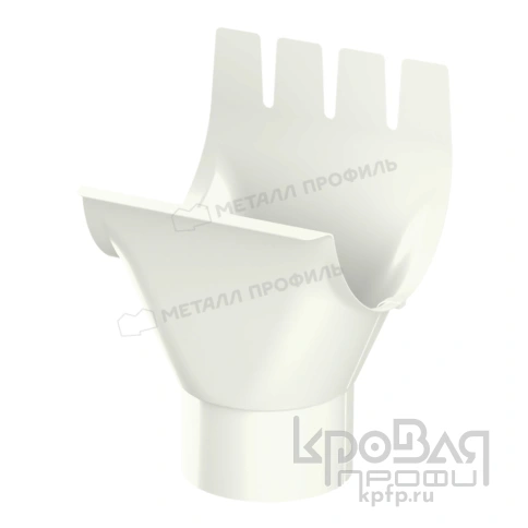 Воронка выпускная МЕТАЛЛ ПРОФИЛЬ Foramina PUR D125/100 Ral 9010 фото 1